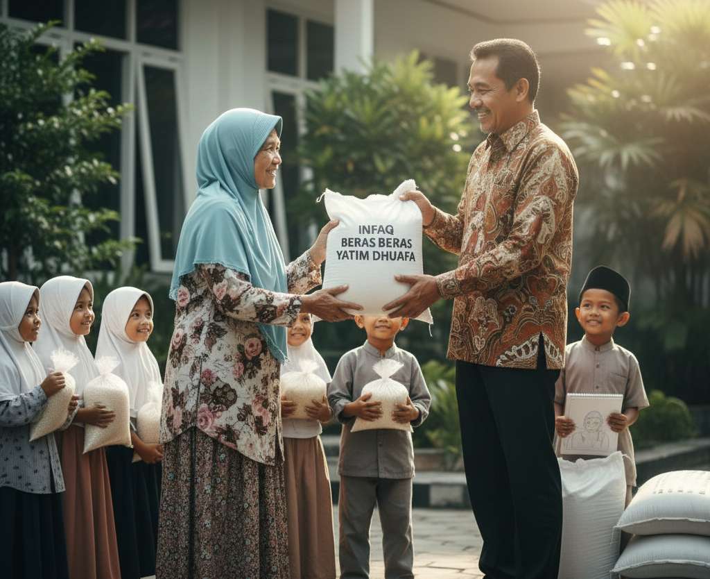 infaq beras yatim dhuafa